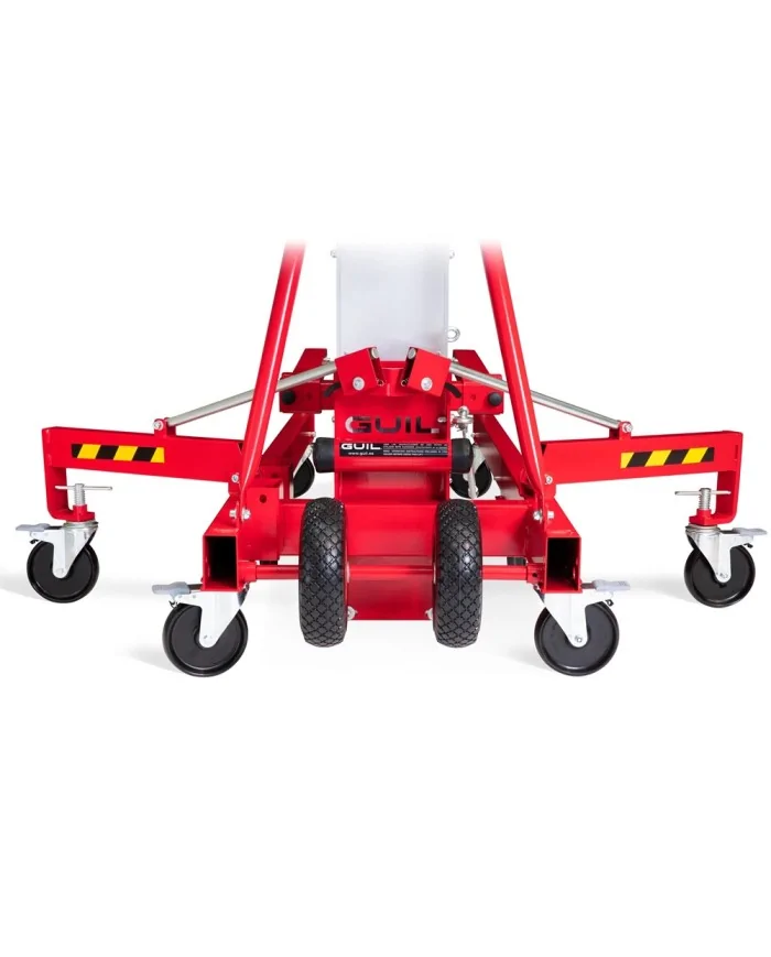 Sollevatore trasportabile in furgone conzionatori serramenti, insegne