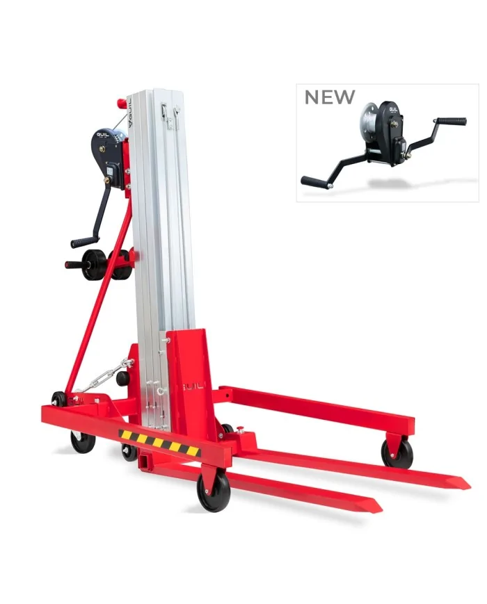 Torre di sollevamento pallet telescopica portata 200 kg alt. max 3,45m