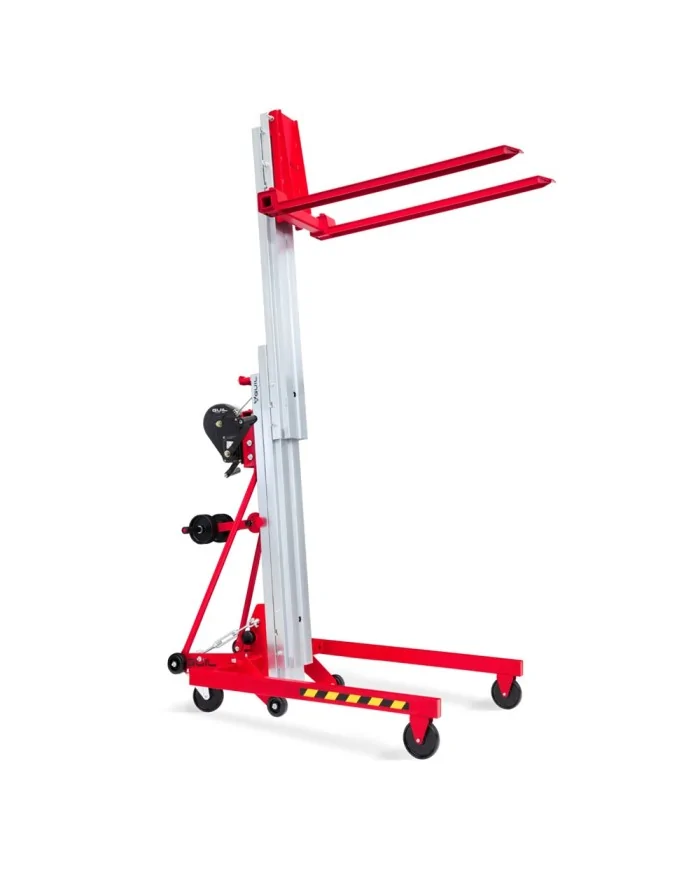 Torre di sollevamento pallet telescopica portata 200 kg alt. max 3,45m