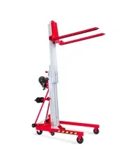 Torre di sollevamento pallet telescopica portata 200 kg alt. max 3,45m