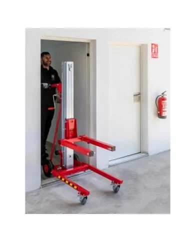 Sollevatore manuale arganello telescopico portata 150kg alt. max 4,10m TORO A-102/C