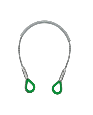 Braca in Fune d'Acciaio Rivestita in PVC – Portata WLL 1000 kg – Certificata