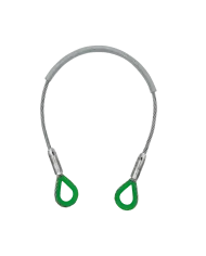 Braca in Fune d'Acciaio Rivestita in PVC – Portata WLL 1000 kg – Certificata