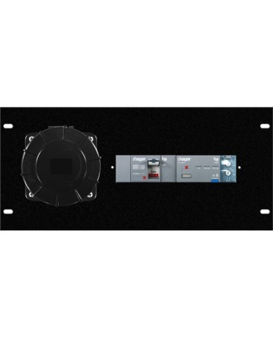 Modulo assem 5U rack, 1pz presa CEE 125A 5p, 1 pz interruttore diff 125A 18KA