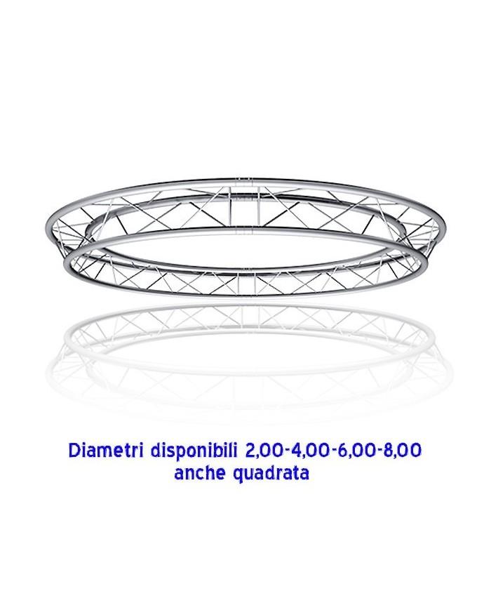 Americana rotonda alluminio 2, 4, 6, 8 metri diametro Americana rotonda alluminio 2, 4, 6, 8 metri diametro