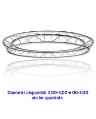 Americana rotonda alluminio 2, 4, 6, 8 metri diametro Americana rotonda alluminio 2, 4, 6, 8 metri diametro