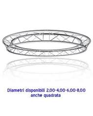 Americana rotonda alluminio 2, 4, 6, 8 metri diametro