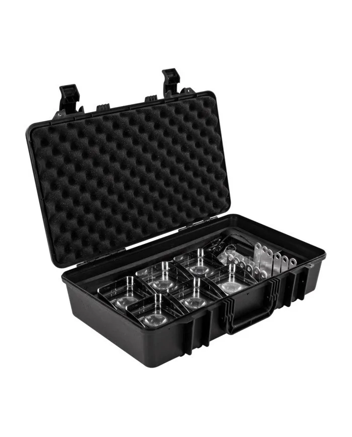 DOTQ Musiclights:set di 6 fari con accessori e valigia