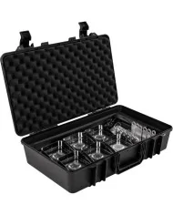 DOTQ Musiclights:set di 6 fari con accessori e valigia