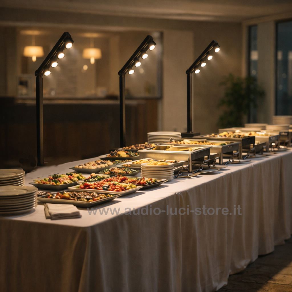 pali con luci a batteria