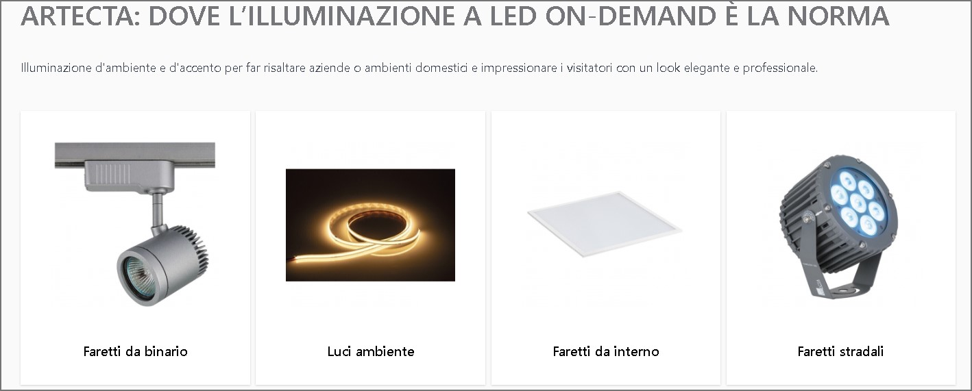 illuminazione con faretti a binario