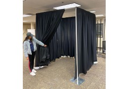 Tessuto oscurante e Drappeggi per Scenografie, Camerini, Privée